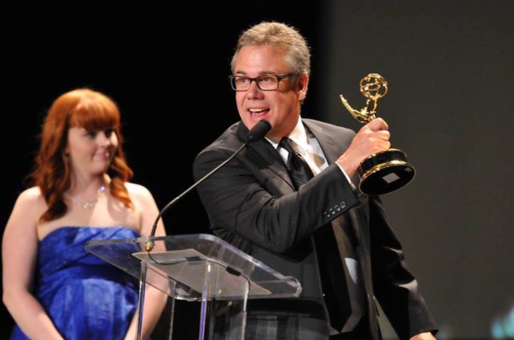 Idaho, the Movie photographer and editor, Bill Krumm accepts the Emmy Award for best Documenary.